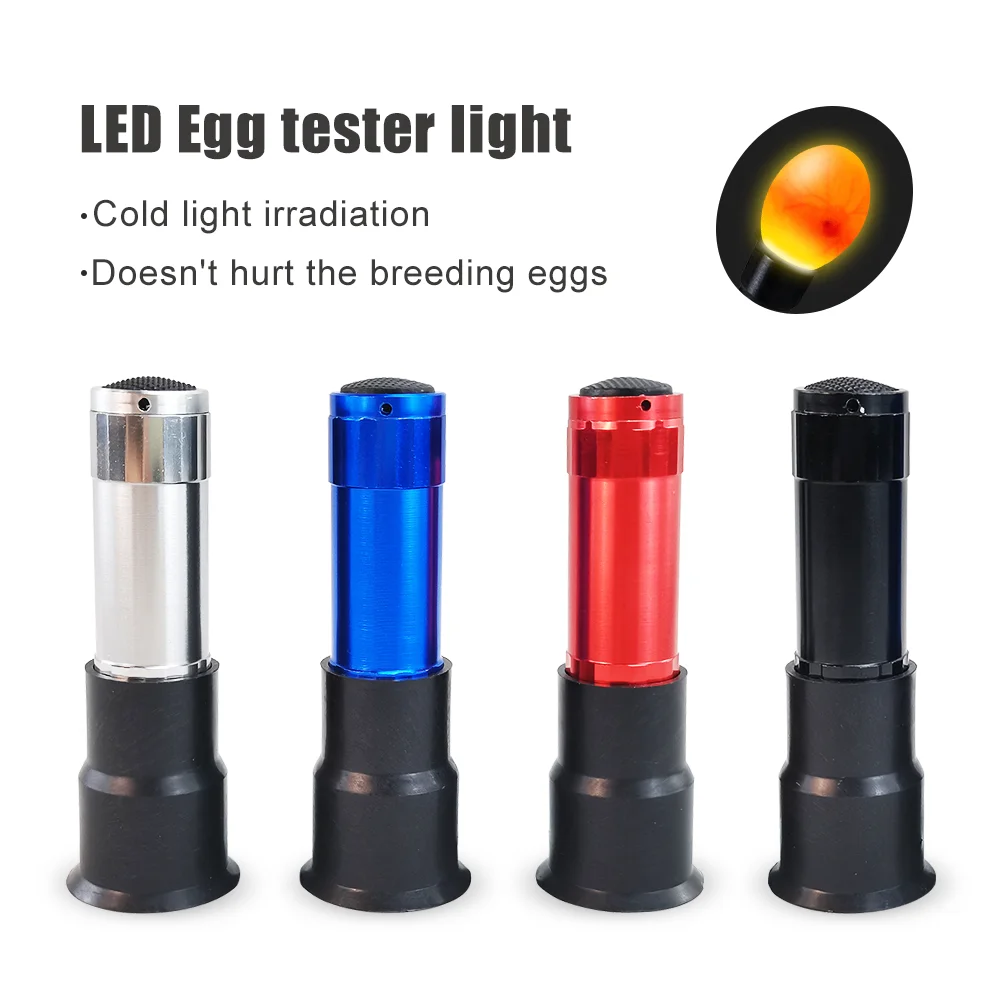 Incubator Egg Tester Candling Lamp LED Light Super Cold Incubation Equipment Chicken Tool Pocket Poultry Egg Lamp Incubator