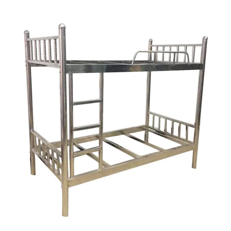 Dormitory steel bunk bed space saving metal loft bed With desk and shelf heavy duty Bunk Bed Frame Bedroom Furniture