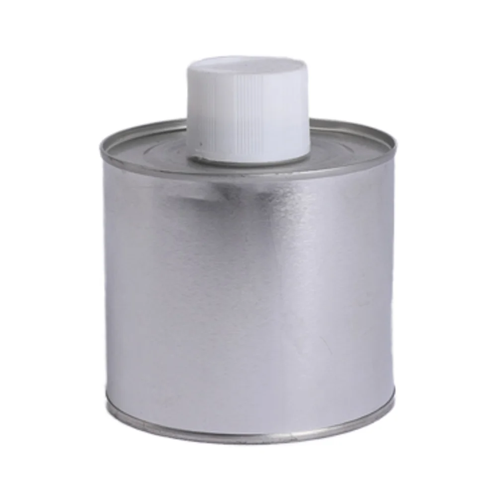 1 Pint Metal Adhesive Can For Packing PVC Cement Glue Tin Can metal box With plastic cover and Brush