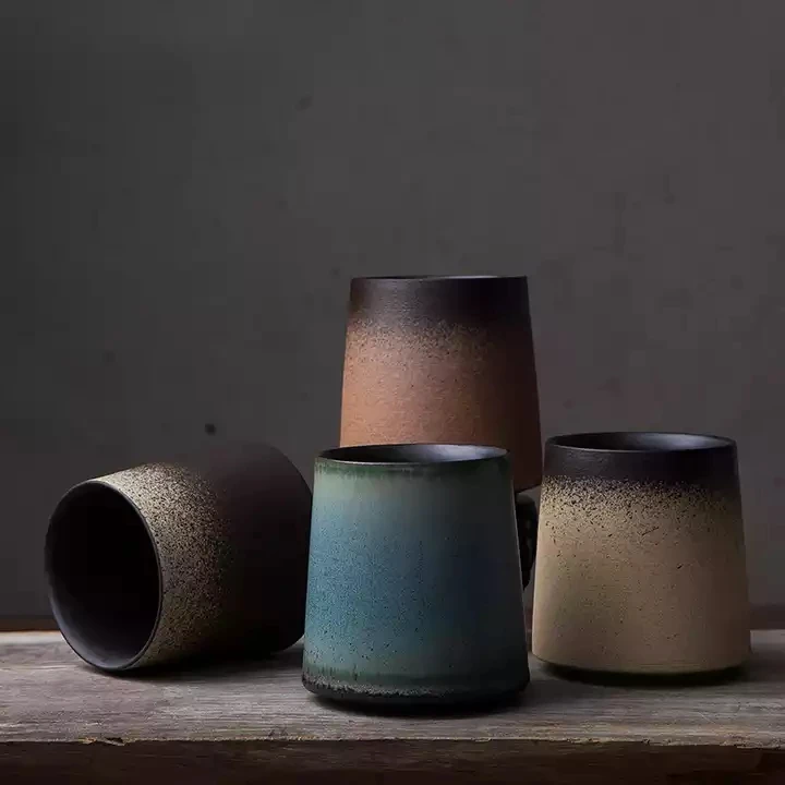 Ceramic Cup Handmade 350ml Earthenware Coffee Mug Ceramic Coffee Cup