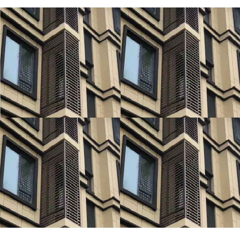 ZONRON customized Aluminum Vertical sunshade Sun Louver manual sun shade shutters blinds