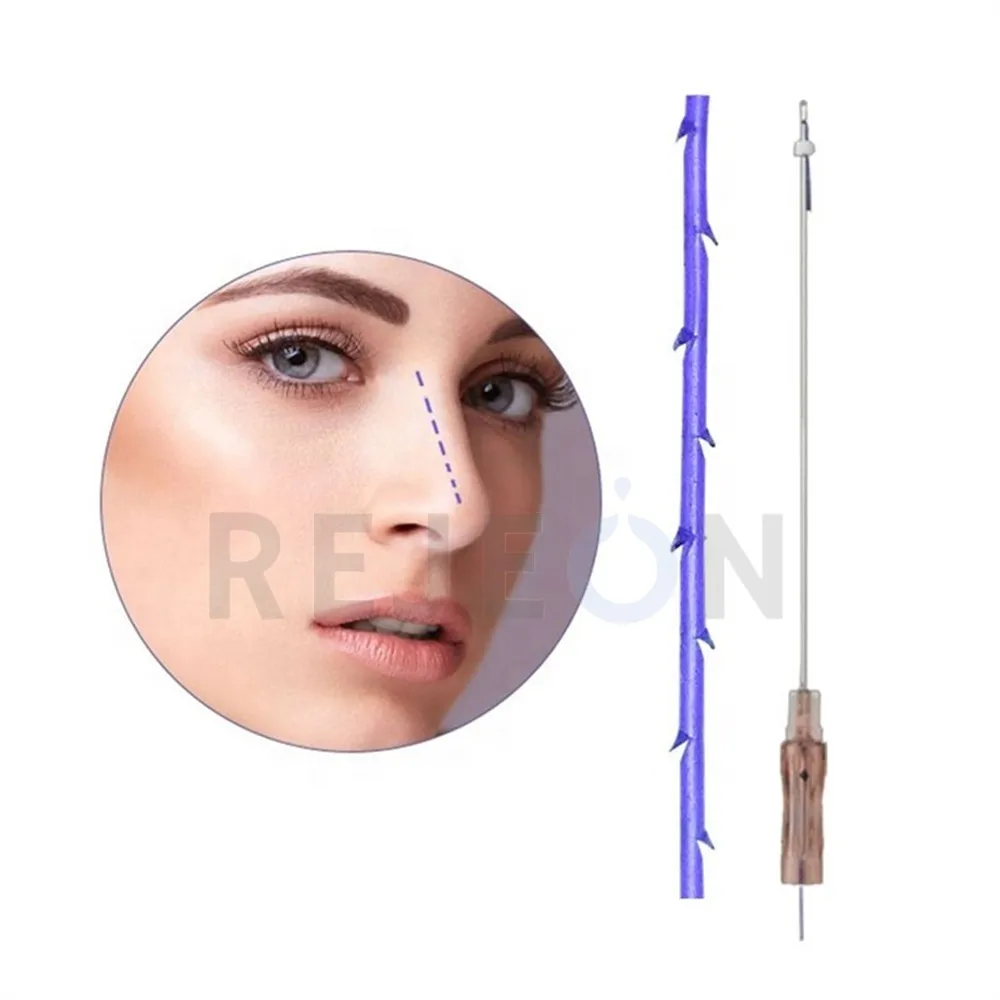 REJEON korean time machine size 60x80 6d cog pdo threads fish bone for facial lift