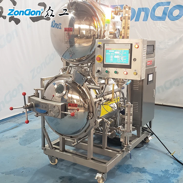 Food grade stainless steel canned food retort sterilizer autoclave machine