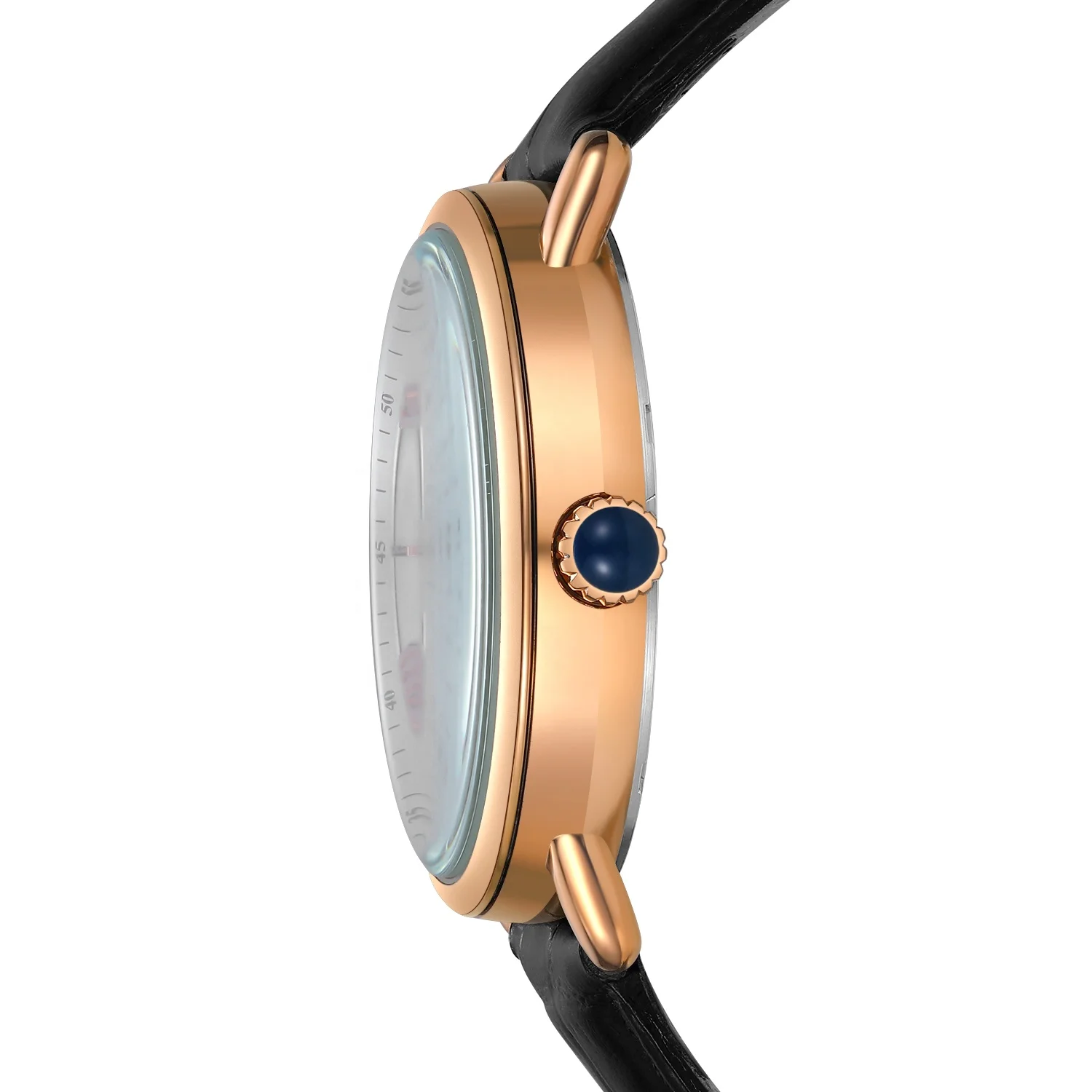 new moon phase watch 5 atm water resistant japan movt custom logo watches men