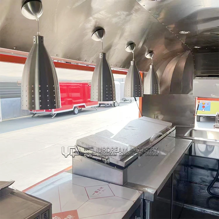 Urdream Airstream Mobile Food Concession Trailer 13 X 7.5 Airstream Style Food Truck