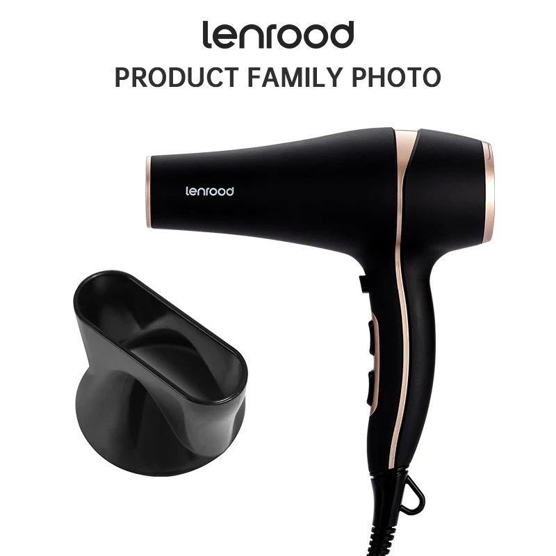 Lenrood LR-5916AC Professional Large Power AC Motor 1800-2200W Hair Dryer With Safety Temperature Protection