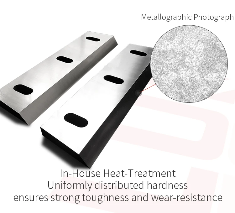 Plastic Recycling Granulator Machine Saw Blade Shredder Blades 385mm Crushing Knives