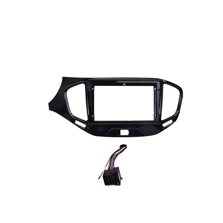 9 Inch Car Radio Fascia For Lada Vesta 2015 Dash Installation Kit Stereo Video Frame Android Car Stereo Video Plastic Frame