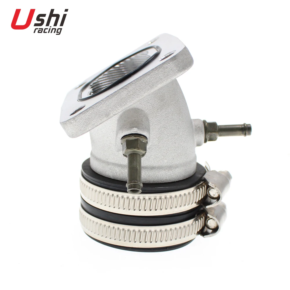 Intake Manifold Pipe LC135 Square 8 Shape CNC 32mm 34mm 36mm Racing Motorcycle Inlet Pipe Comp For Yamaha