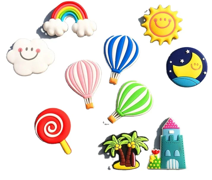 Cartoon creative resin magnetic refrigerator sticker customized personality PVC soft glue three-dimensional refrigerator sticker