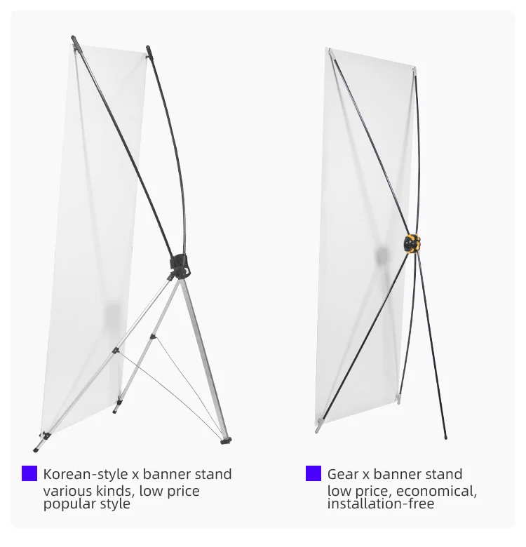 Decoration Good Bless Display Backdrop Back Advertising Korean Portable X Stand Banner Vinyl Banner 60*160cm