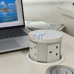 Water Proof Motorized Pop Up Smart Lifting Socket Usb Support Blue Tooth Speaker Wireless Charging Plug Socket For Smart Home