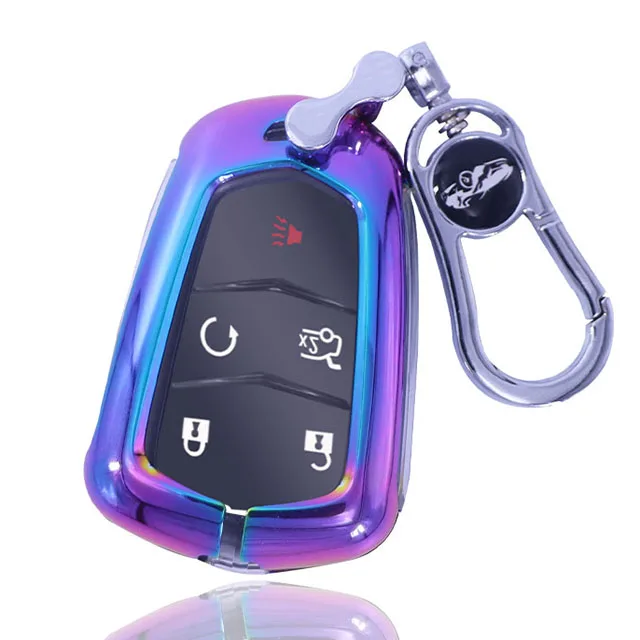 metal car  key case shell for cadillac car china zinc alloy smart car key case cover