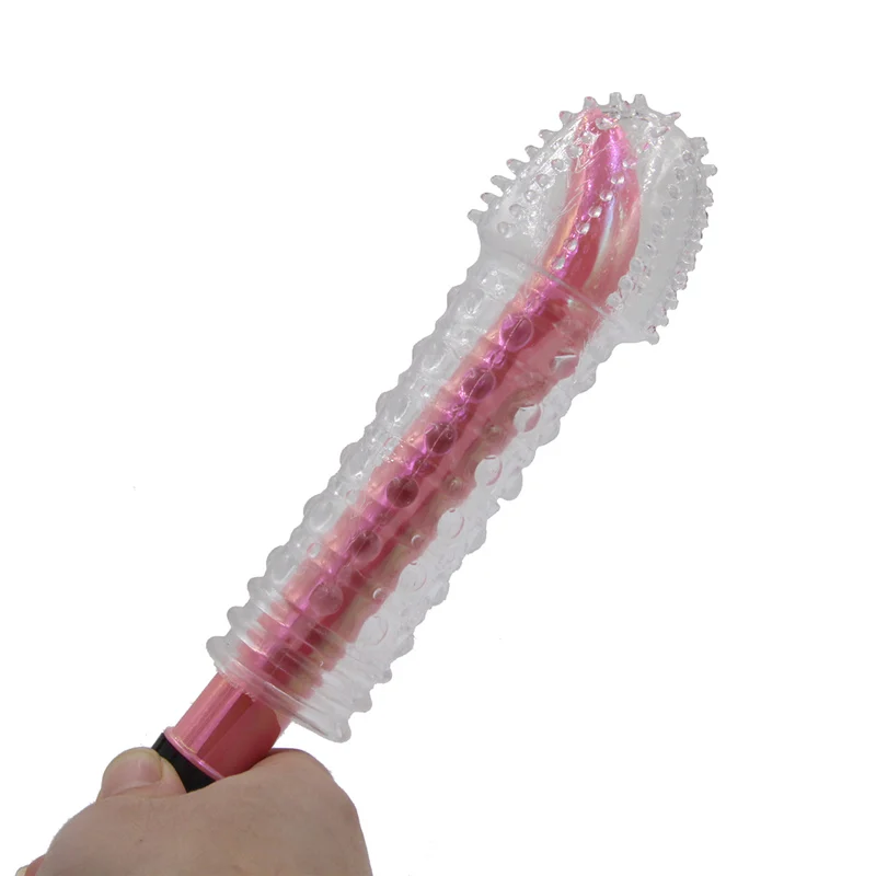 4 Silicone sleeving spike dotted condom Time Delay Lasting Cock Rings Penis Extension Sleeve for Men Reusable sex crystal condom