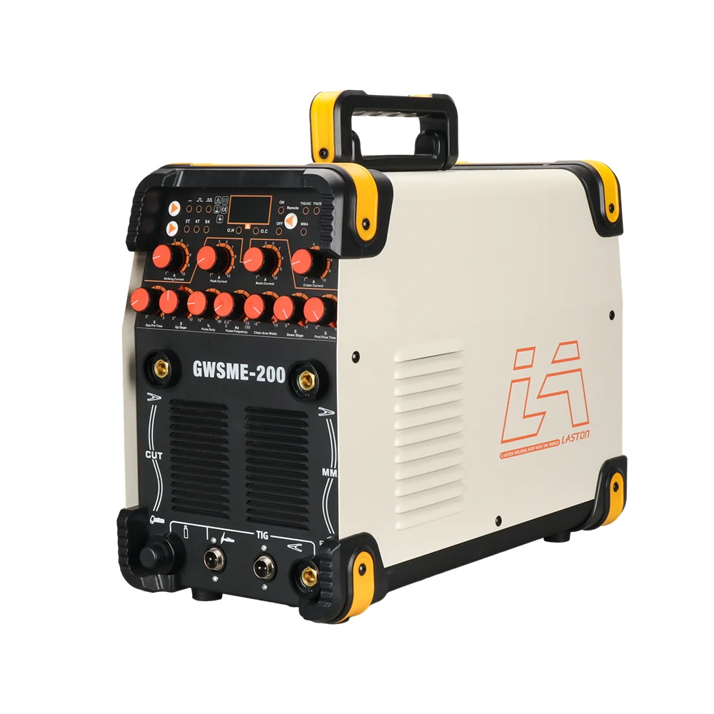GWSME-200 10mm 60% duty cycle 200a ac tig dc tig mma cut 4in1 inverter welding machine portable multifunctional