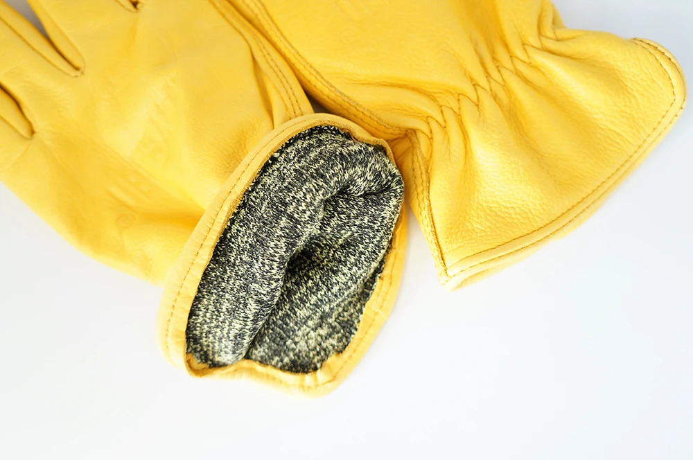 GLOVEMAN level 5 anti oil cut resistant industrial construction household safety work Cowhide Leather tig welding driving glove