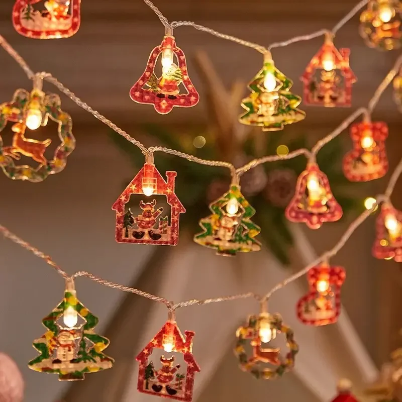 Christmas Lights Indoor Bedroom Party Decoration Deer Sled String Light Christmas Lights Explosion