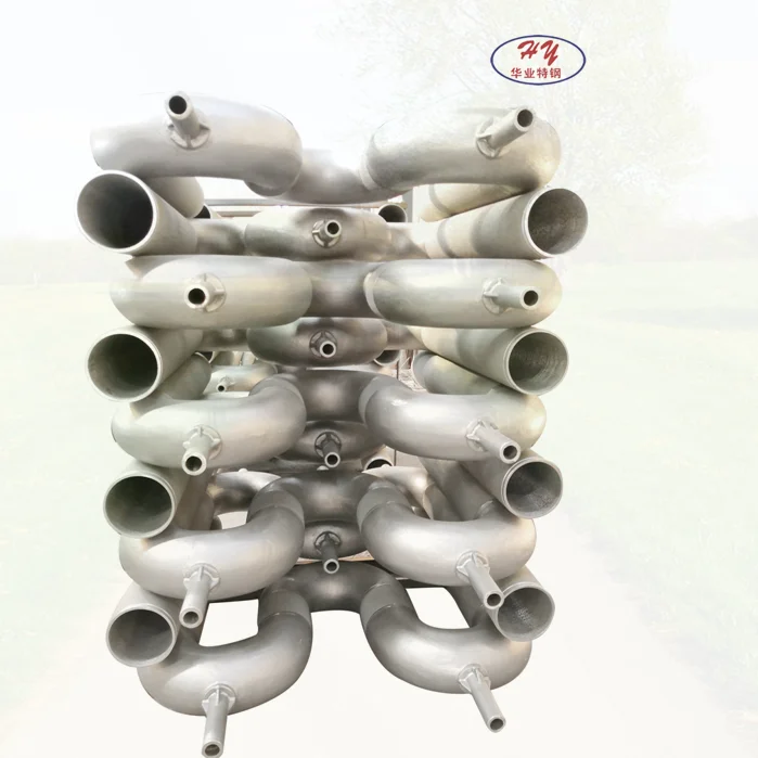 Centrifugal casting W-type furnace radiant tube in heat treatment industry and steel mills