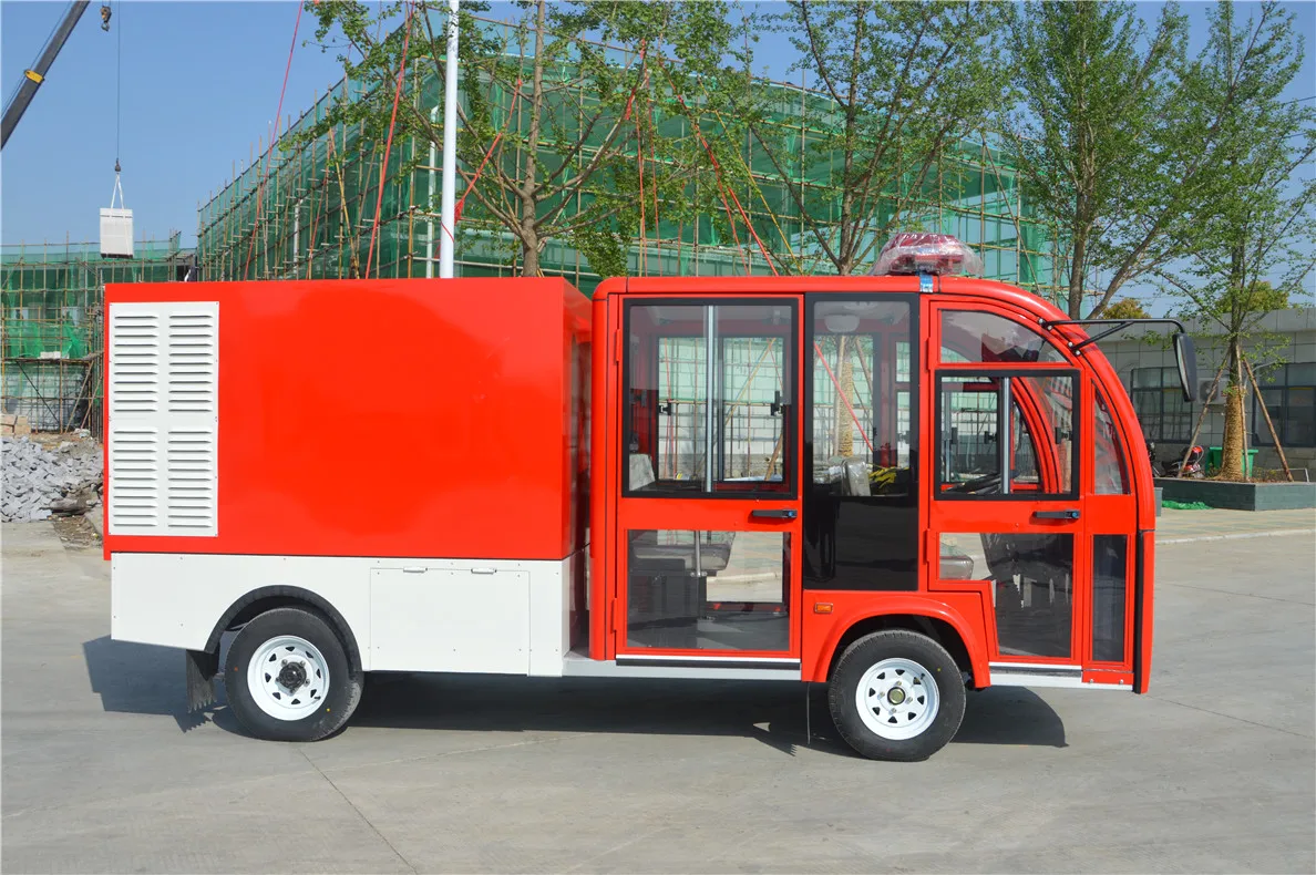 Fire Patrol Mini 2 Seats Electric Fire Truck Mounted with Motor Fire Pump
