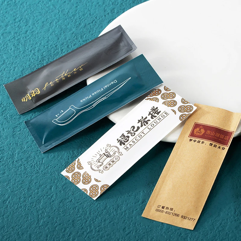 Eco friendly dental floss tooth pick portable flat dental floss biodegradable custom dental floss pick individually wrapped