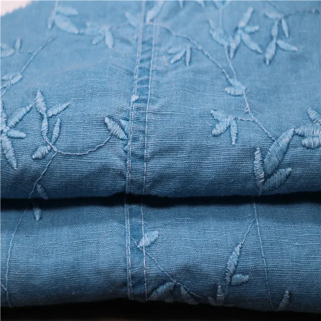 
newest design linen cotton embroidery designs motif coating fabric 