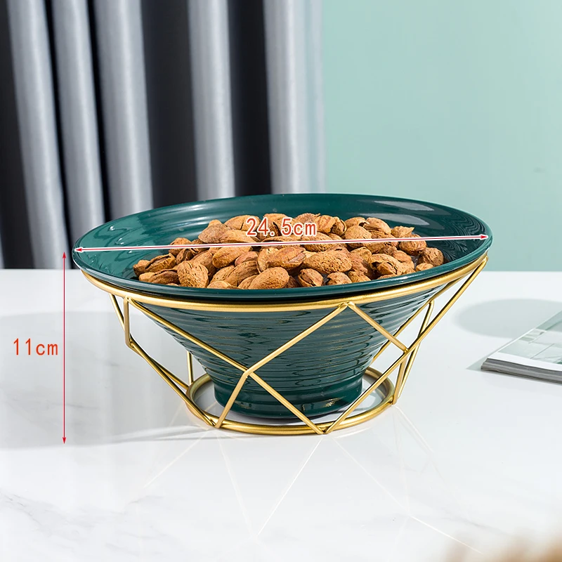 Household Small White Porcelain Plates Modern Serving Dish With Cover Ceramic Dried Fruit And Nut Party Gift Tray