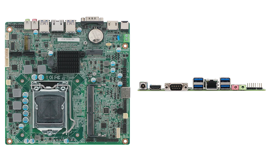 Zunsia Industrial Motherboard Intel 8th 9th LGA1151 Core i3 i5 i7 Pentium CPU H310 PC Board Mini Itx Motherboard with Sim Slot