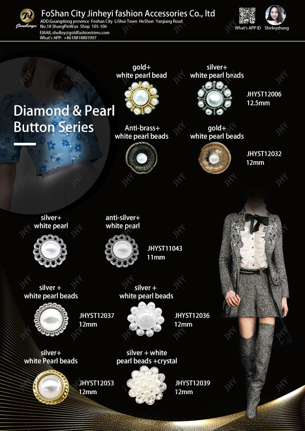 round shape rhinestone button