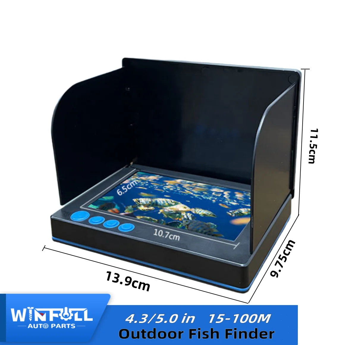 2024 New Fish Finder UHD Underwater Camera Visual Anchor Fish Finder 5.0 Inch Screen 20M Line