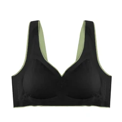 Seamless Bras for Women Push Up Underwear Bralette Top Comfort Cooling Gathers Shockproof Pad