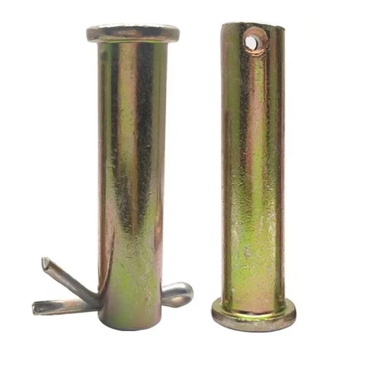 Carbon steel color-plated flat head with perforated dowel pin M12x20-150mm