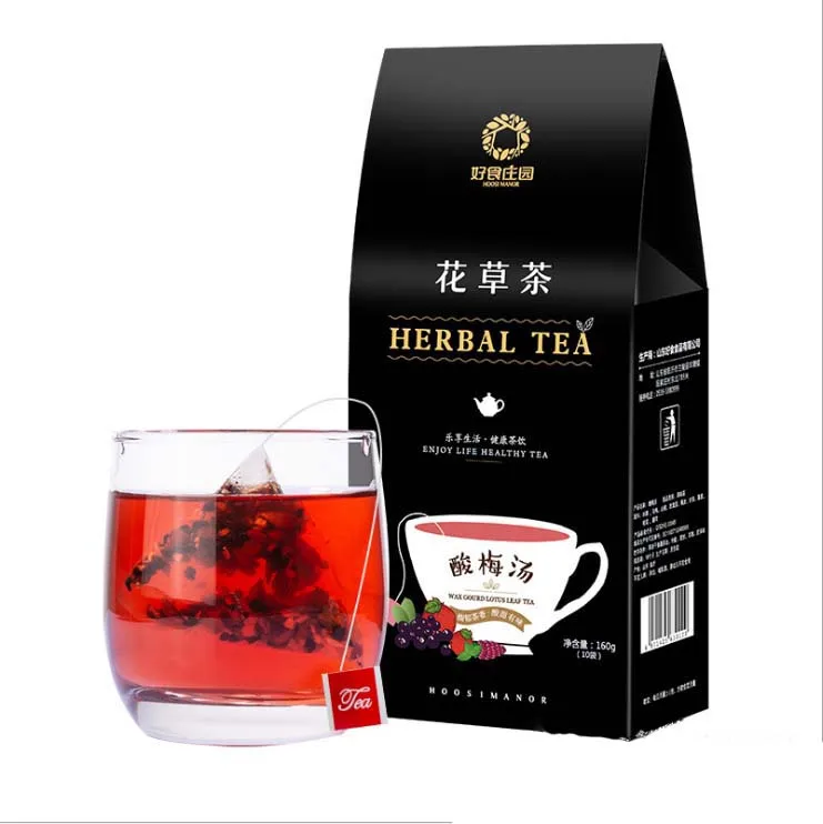 
Herbs and Medicinal Materials Mixing Health Drink Sour and Sweet Taste Plum Juice Flavored Tea Drinks in Tea Bag Healthy Drink 