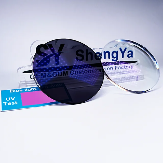 1.56 hmc photochromic blue cut UV420 lens optical lenses spectacle lentes opticos optic optical lenses lens
