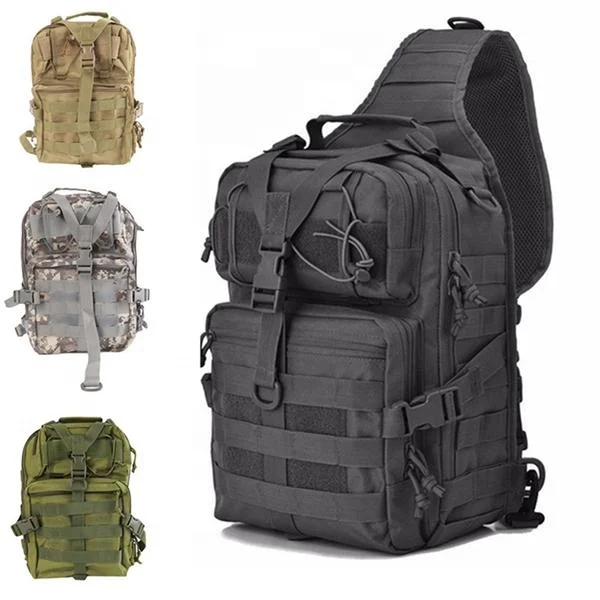 Large-Capacity One-Shoulder Tactical Chest Bag Breathable Hunting Hiking Camouflage Backpack Strap Outdoor Crossbody Design
