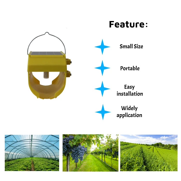 Top Selling MINI Solar Light Trap with Physical Control Effective Pest Control Equipment Fly Trap Insect Outdoor Fruit Fly Bag