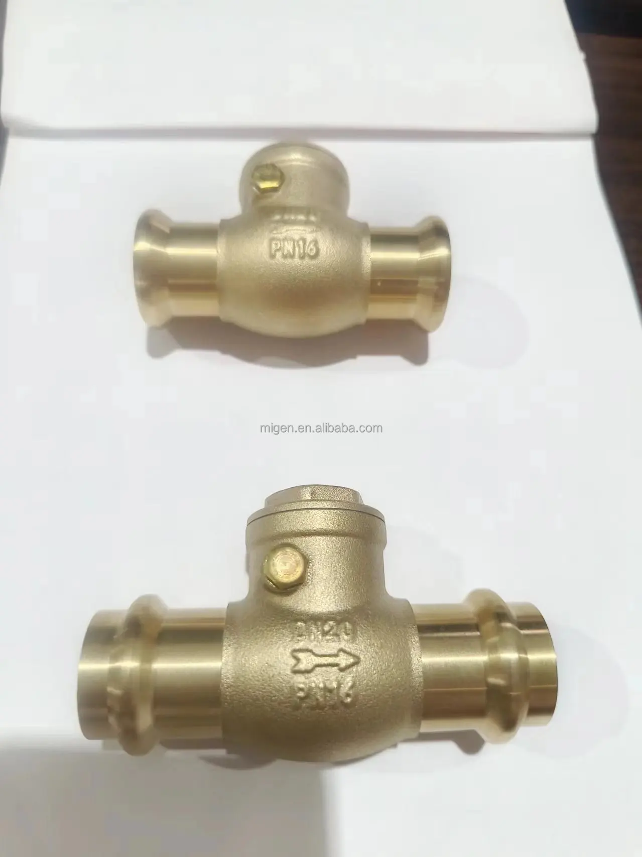 PN16  Connect Thread Of Check Valve Sanitary Pipe Fitting Double Clamp Quick
