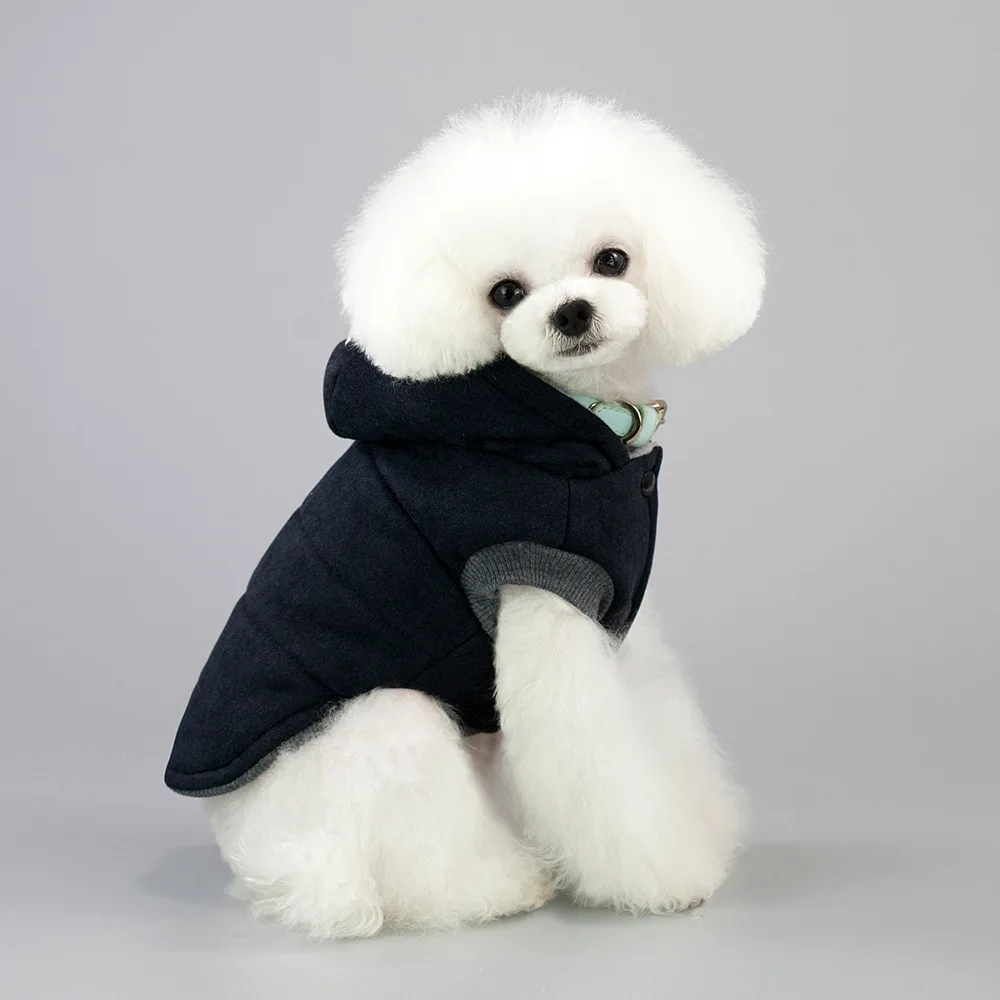 dog clothes autumn winter European and American manufacturers moustache two legs cotton-padded clothes