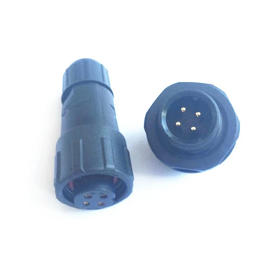 LLT M14 male female waterproof wire connector ip68 2 3 4 pin panel mounted soldering with
