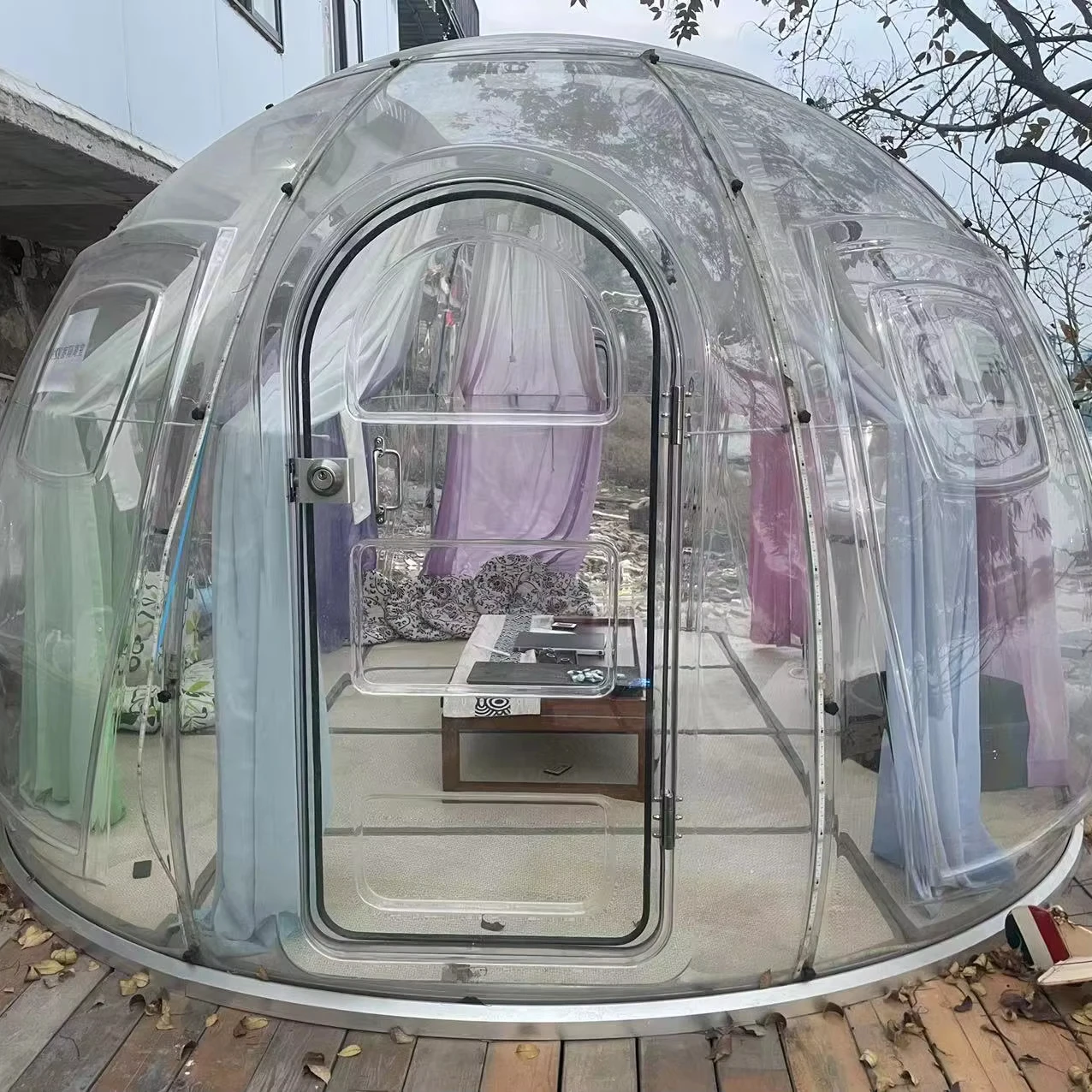 Inflatable Transparent Dome House Star Room Outdoor Camping Tent Celebrity Tourism Holiday Homestay Spherical Arch for Arches