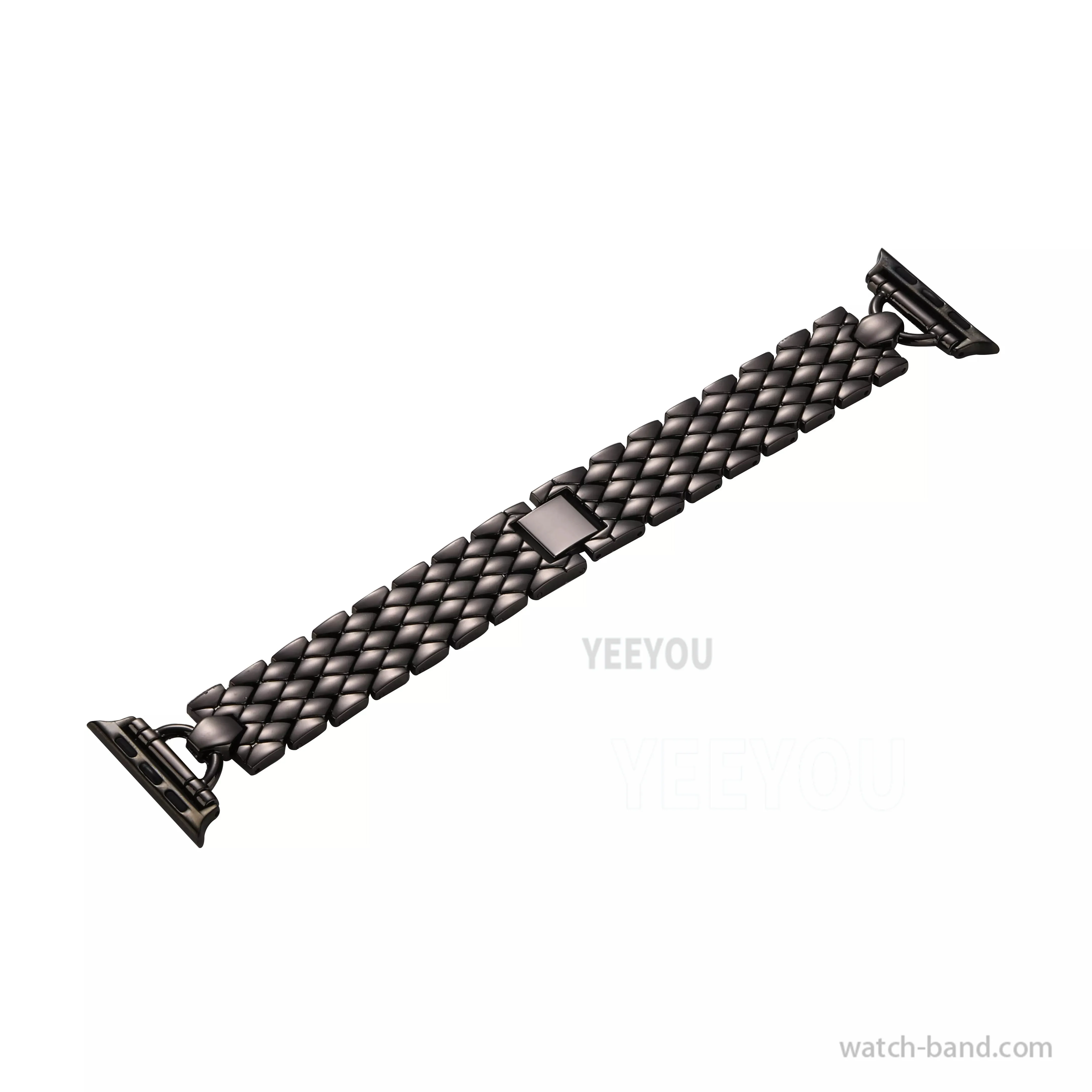 Luxury D-Link Stainless Steel Watch Band 49mm Metal Wrist Strap for iWatch 7 6 5 4 SE 3