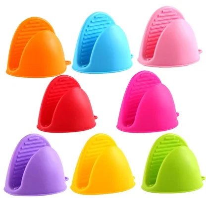 Free Samples Hot Sale Heat Resistant Kitchen Silicone Mini Mittens Non Slip Silicone Oven Mitts Oven Gloves