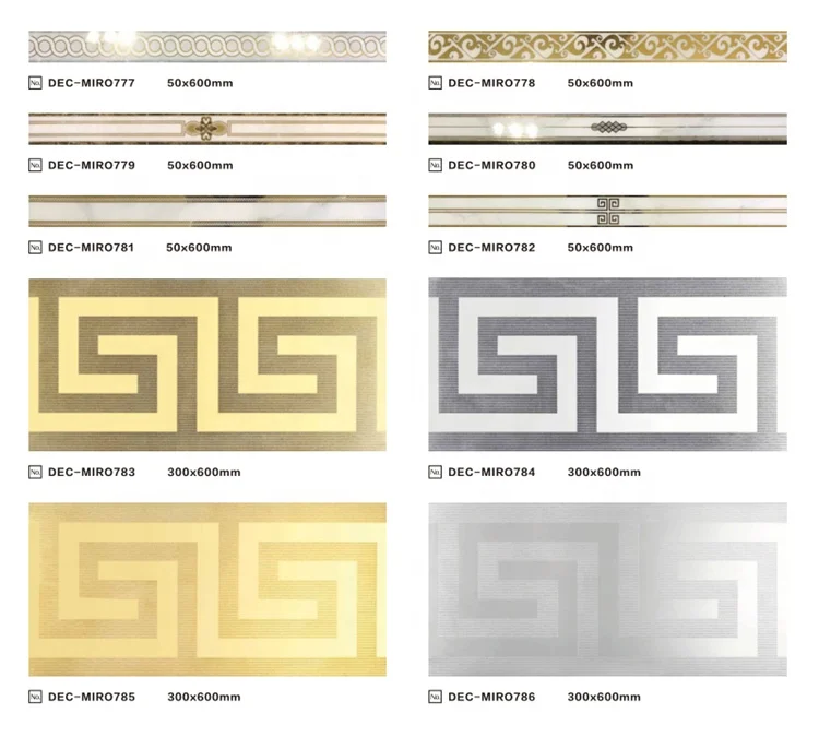 Customized Design mosaic decor Direct Selling Italian decorative tiles pattern Mosaic Gray non-slip polishing ceramic tile