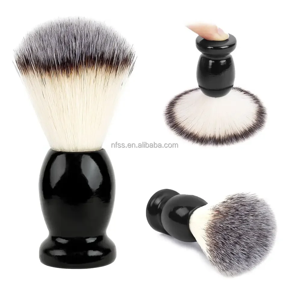 Wholesale Professional Boar Badger Bristle Hair Wet Beard Cleaning Shave Brush Knots Kit Mens Vegan Synthetic Shaving Brush Sets