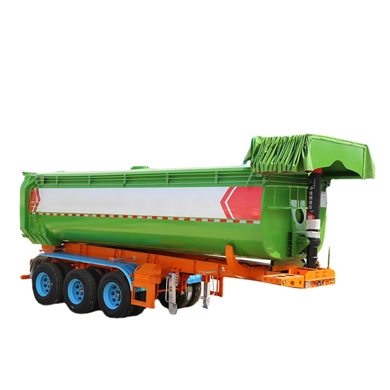 60 Tons Dump Truck Semi Trailer 35/40/45 Cbm Rear Tipper  for sale