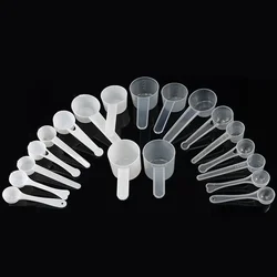 Disposable Plastic Measuring Spoons for Coffee Tea Milk Powder 1g 2g 2.5g 3g 4g 5g 6g 7.5g 10g 12g 15g 20g 25g 30g 35g