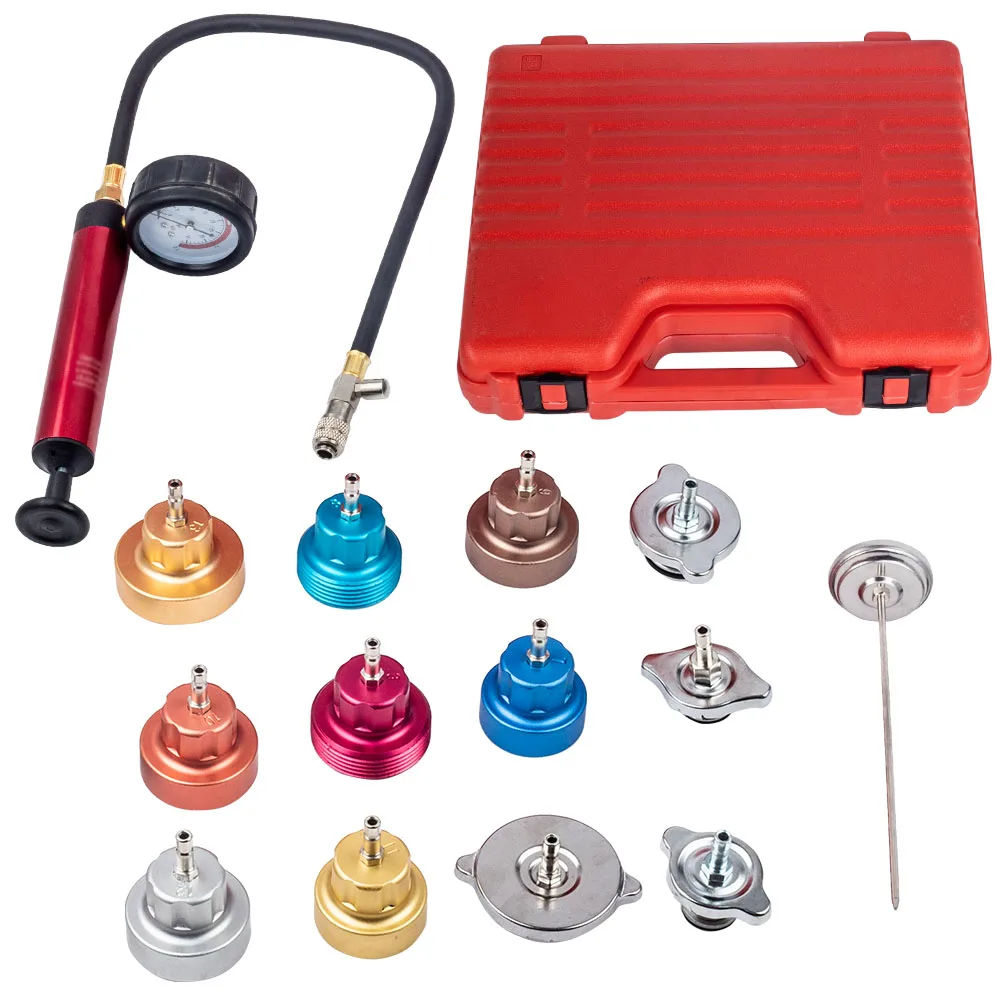 US Free Shipping maXpeedingrods Water Tank Radiator  Pump Cooling System Leak Tester Gasket Adapter Gauge Kit