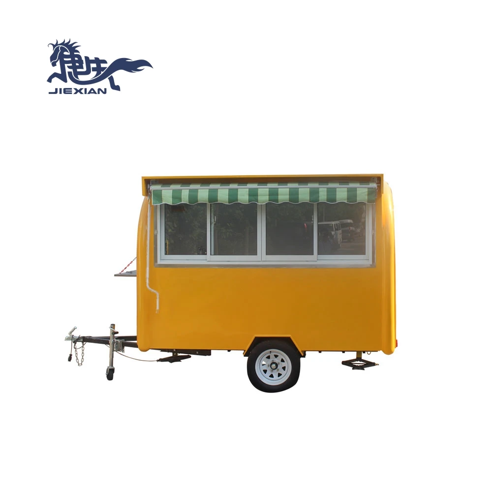 JX-FR280H Small Fiberglass Food Concession Trailers Mobile Food Warmer Carts