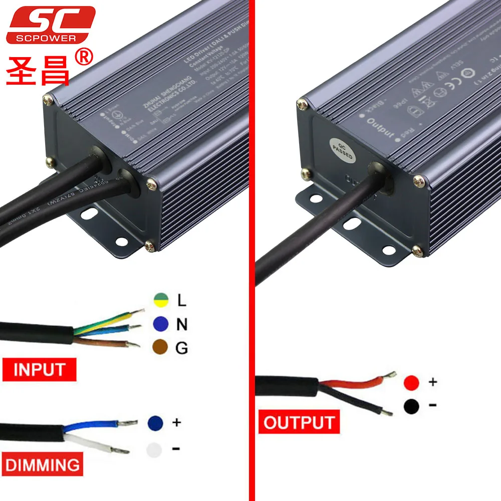 DALI PUSH Dimmable120W 5A dc 24v Светодиодный источник питания для светодиодных лент