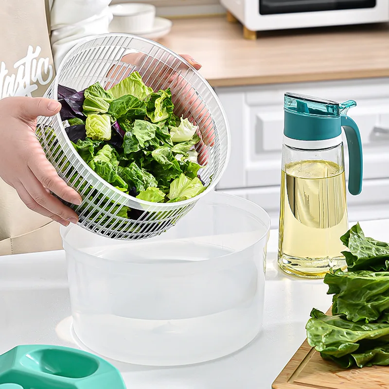 Salad Spinner- Wash, Spin & Dry Salad Greens, Fruits & Vegetables Kitchen tool
