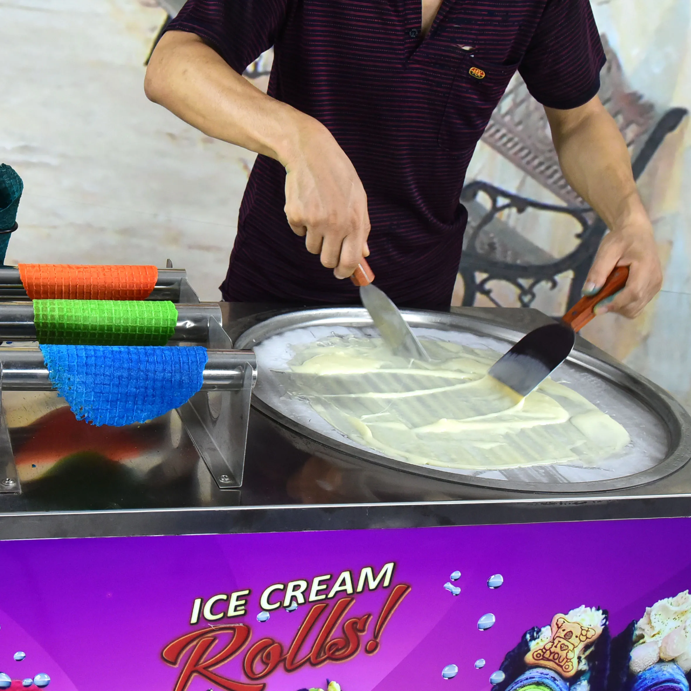 Одобрено CE RoHs NSF мексиканская машина для производства льда taco/машина рулонного
